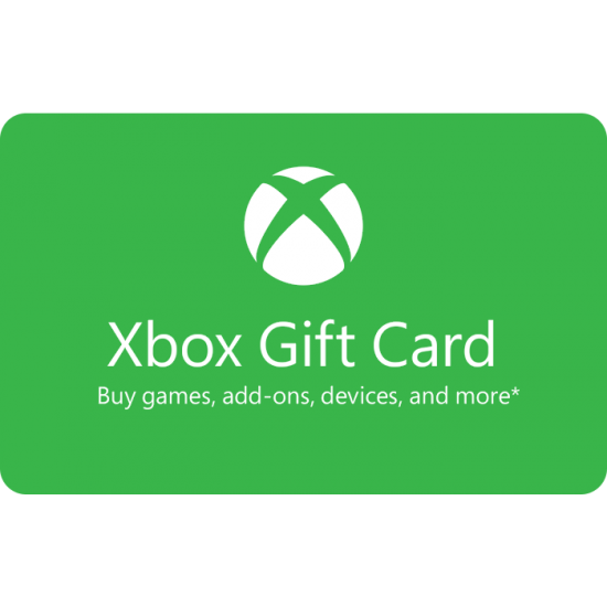 E gift hot sale card xbox